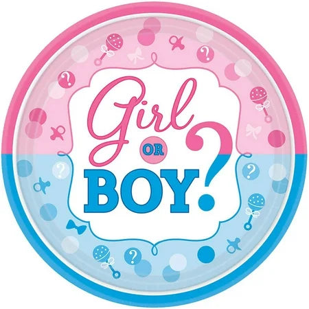 7" Plates - Girl or Boy? (8ct)