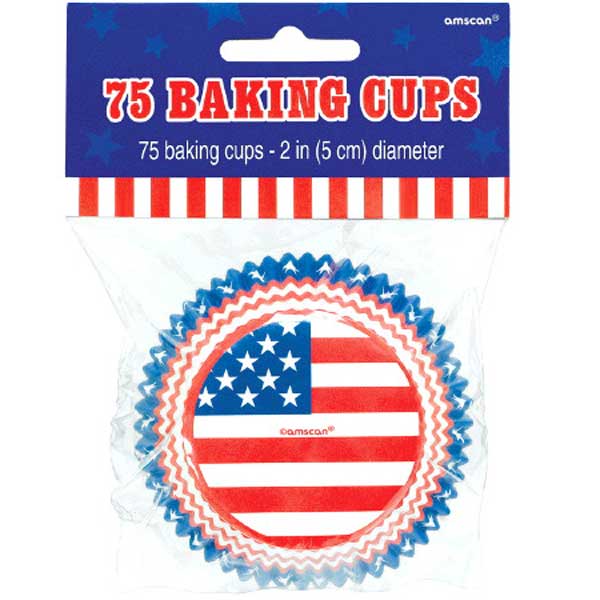 Baking Cups - American Flag (75ct)