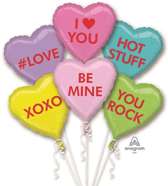 Balloon Bouquet - Candy Hearts