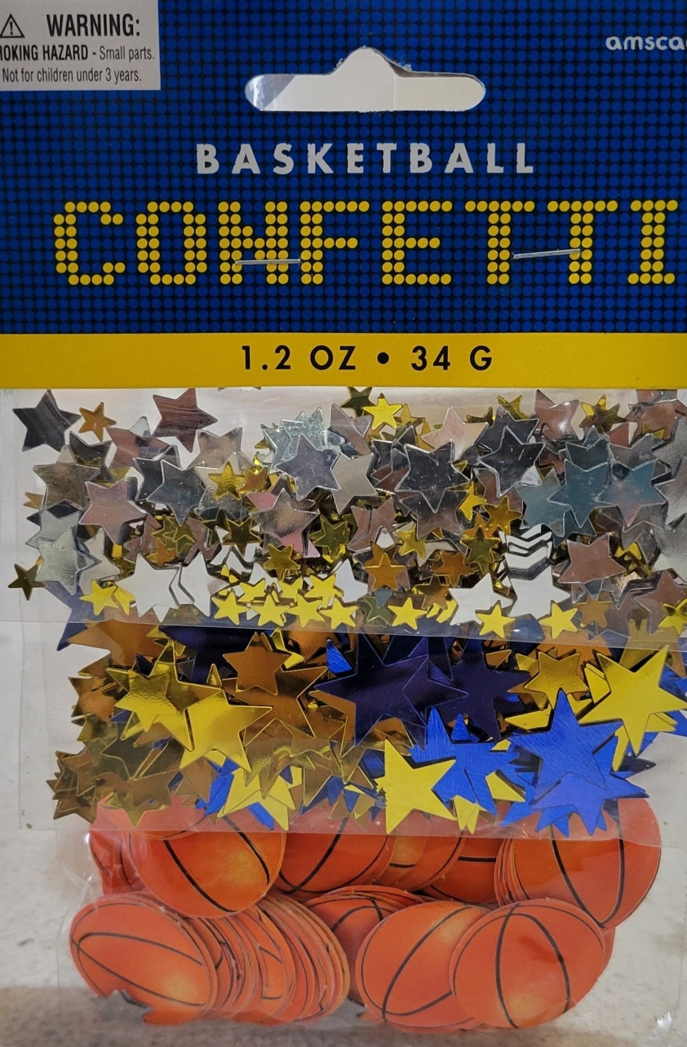 Basketball 1.2oz Confetti
