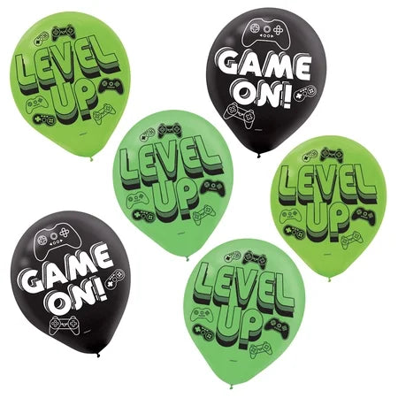 12" Latex - Level Up (6ct) - Amscan