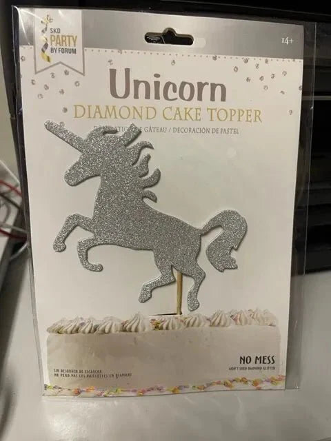 Cake Topper - Unicorn Diamond