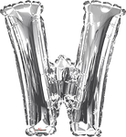 34" Balloon Letter - Silver - Conver USA