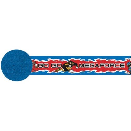 Crepe Streamer - Power Ranger Mega Force