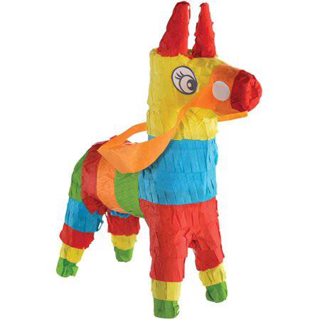 Fiesta Mini Donkey Pinata Party Decoration 1ct - Amscan
