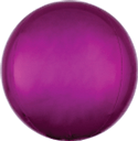 FUCHSIA - ORBZ Dimensional Round Foil Balloon (Pkg of 3)