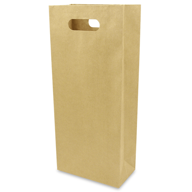 Kraft Bag - Die - Cut Bottle Holder (12ct)