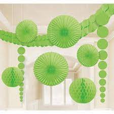 Lime Green Room Decorating Kit 9pc