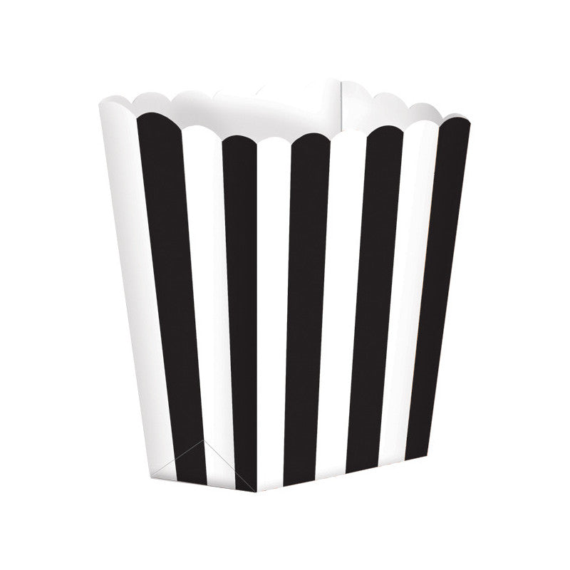Favor Boxes - Black Stripes (5ct) - Amscan