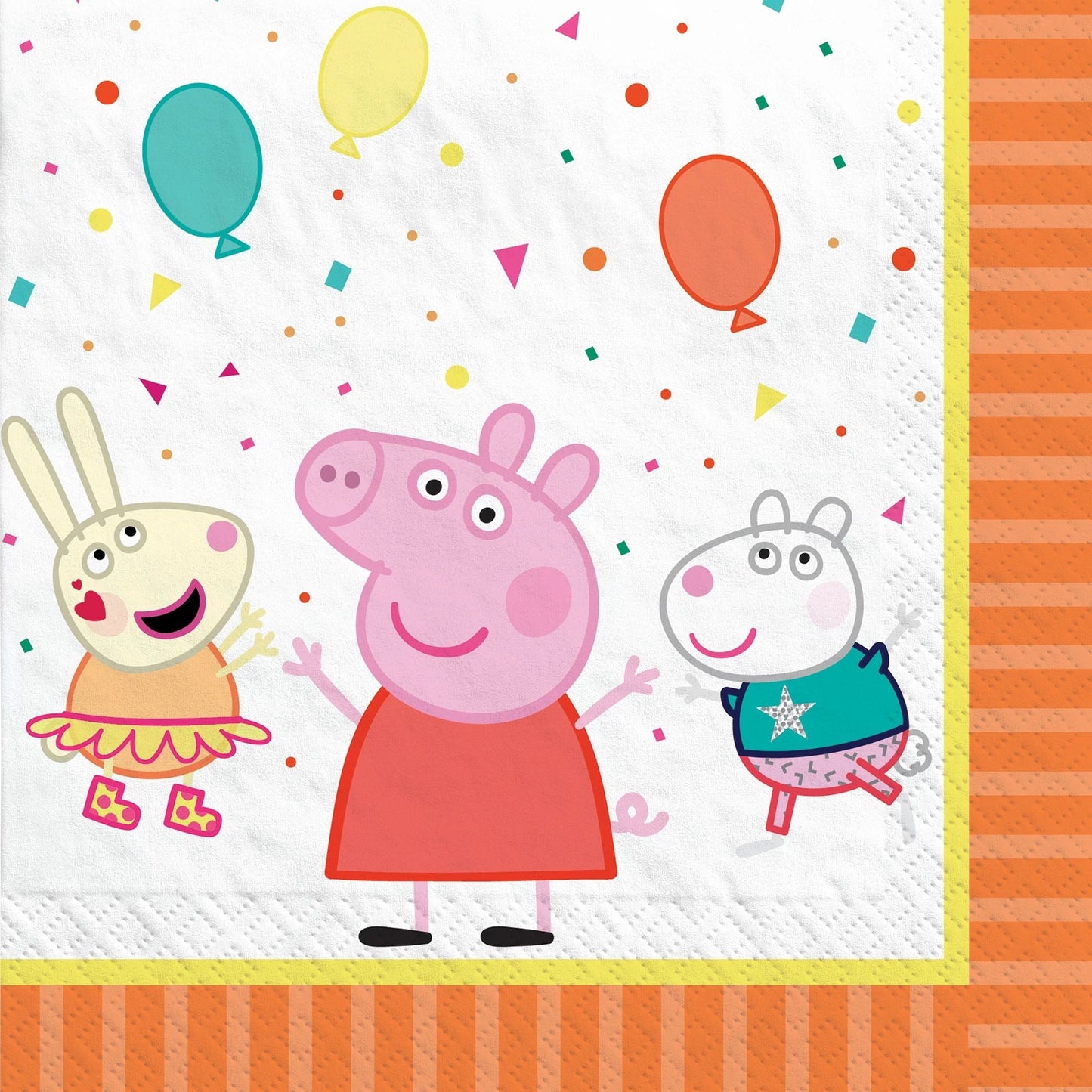 Peppa Pig Confetti Party Luncheon Napkin 16ct - Amscan
