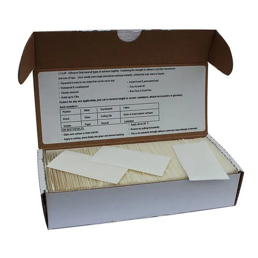 UGlu Dashes Contractor Pack Adhesive - 1" x 3" Strips - Box of 250 - Pro Tapes
