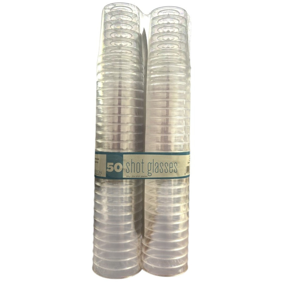 2oz Shot Glasses - Clear (50ct) - Maryland Plastics, Inc
