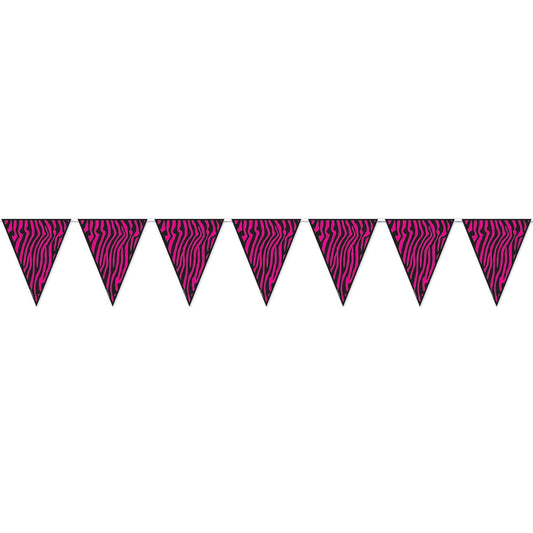 10' Banner - Pink Zebra Print