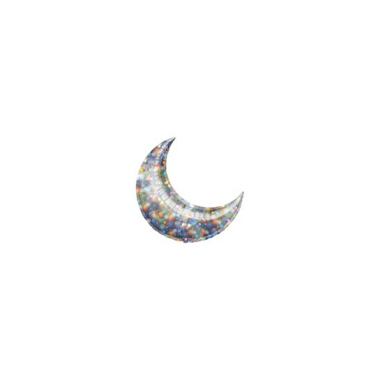 10" Holo Fireworks CRESCENT, Price Per Package of 5 Air Fill - Heat Seal Only