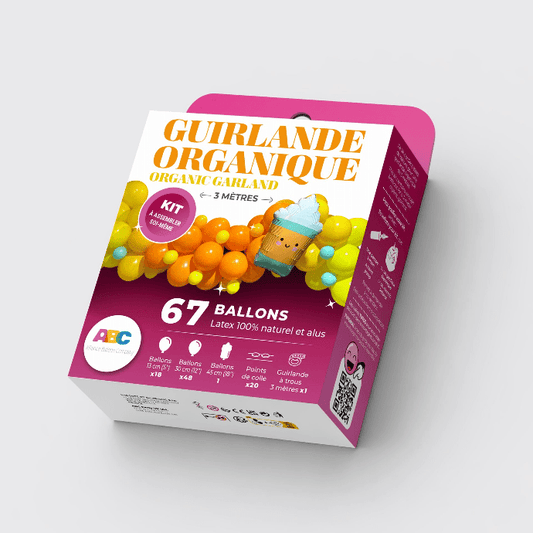 10' Organic Balloon Garland Kit - Coffee