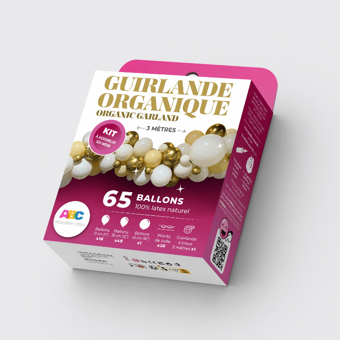 10' Organic Balloon Garland Kit - Cream