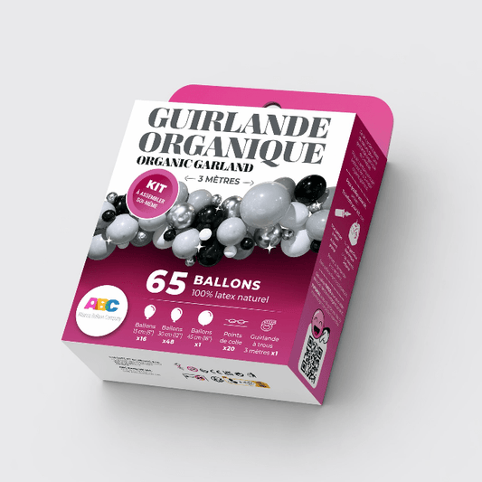10' Organic Balloon Garland Kit - Gray