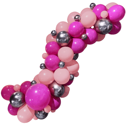 10' Organic Balloon Garland Kit - Pink