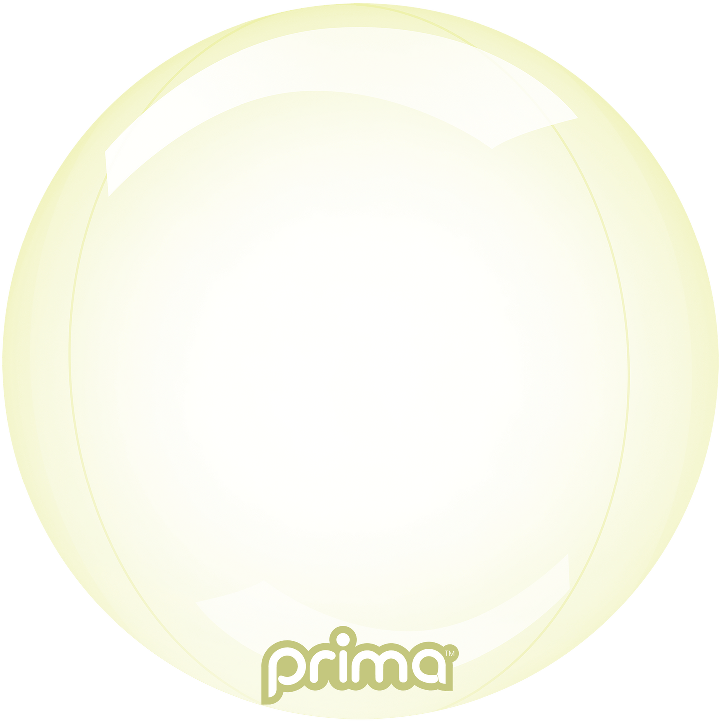 10" Yellow Glass Sphere