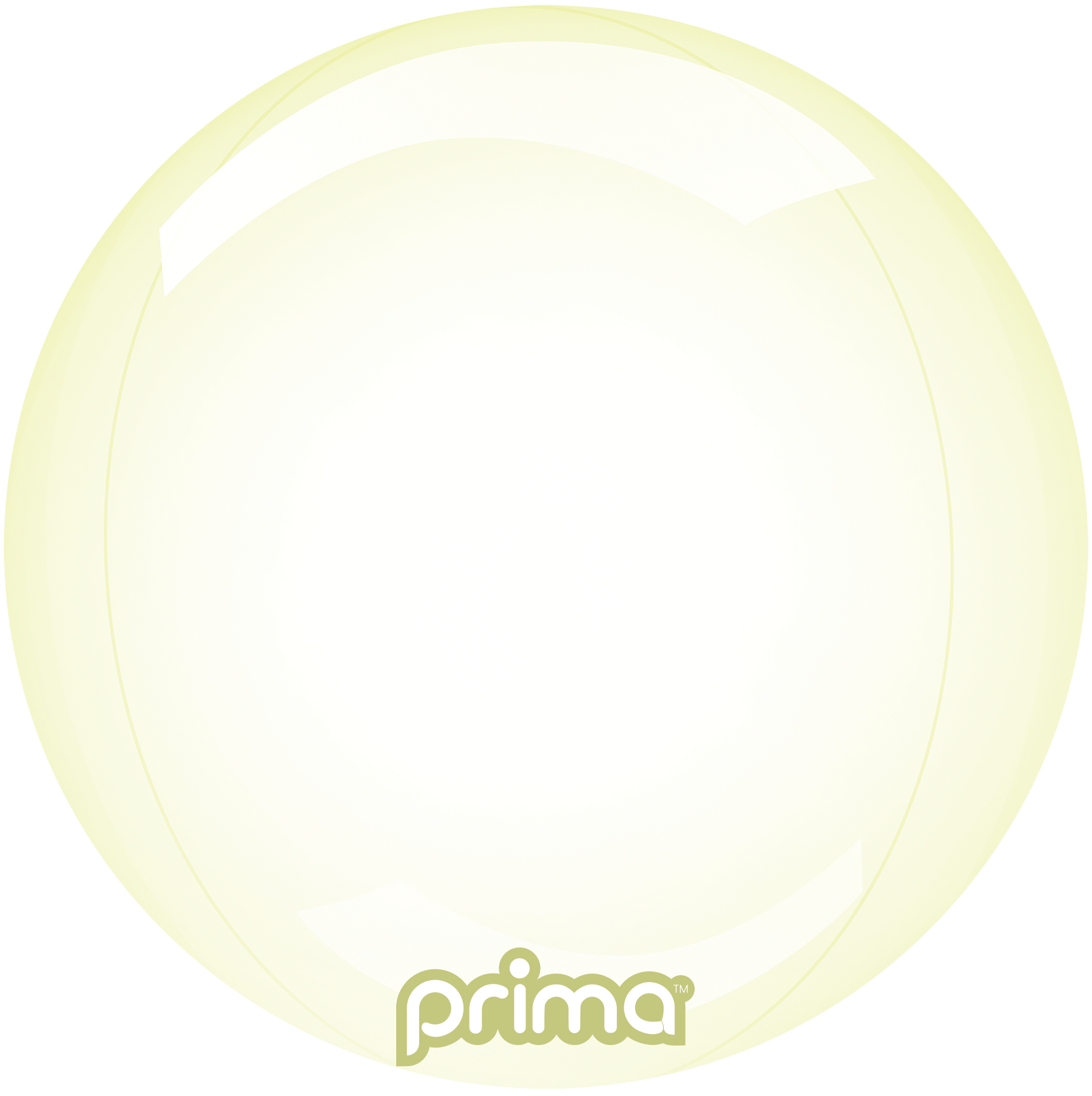10" Yellow Glass Sphere