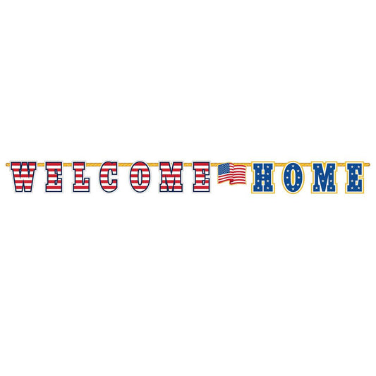 11 Ft Welcome Home Letter Banner (1 Count) - Amscan