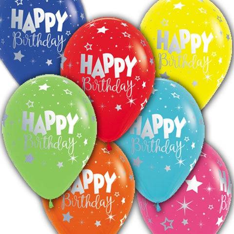 11" Happy Birthday Fantasy Assorted (50ct) - Sempertex