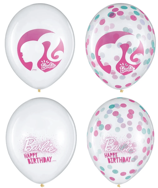 12" Barbie Dream Together Confetti Balloons (6ct)