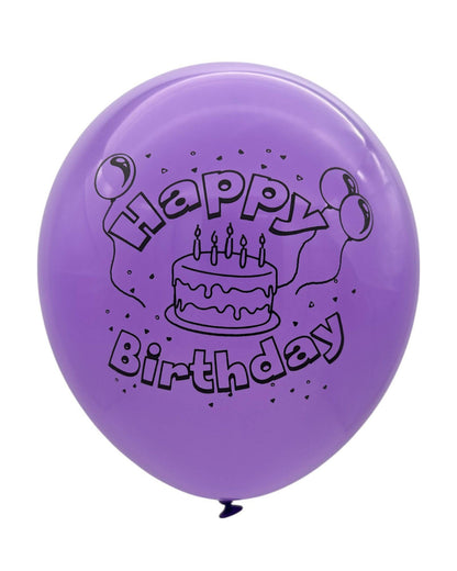 12" Happy Birthday (12 Bags of 8ct - 10ct) - Premium Party Distribution