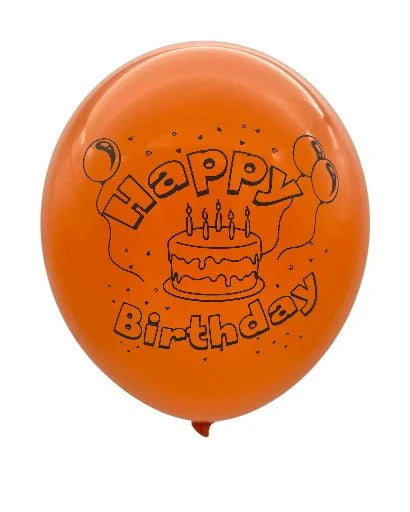 12" Happy Birthday (12 Bags of 8ct - 10ct) - Premium Party Distribution