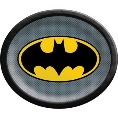 12" Paper Plates - Batman (8ct)
