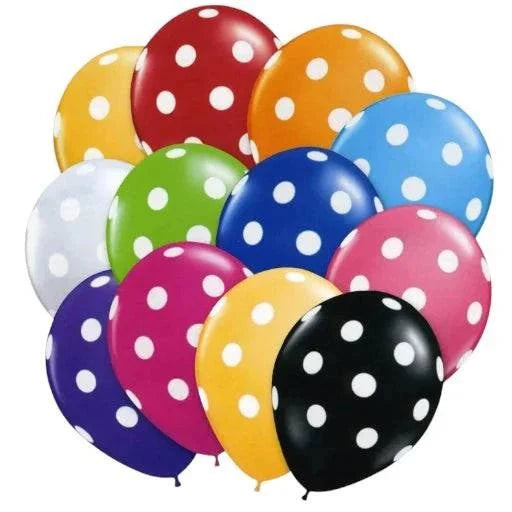 12" Polka Dots (12 packs/8ct) - Premium Party Distribution
