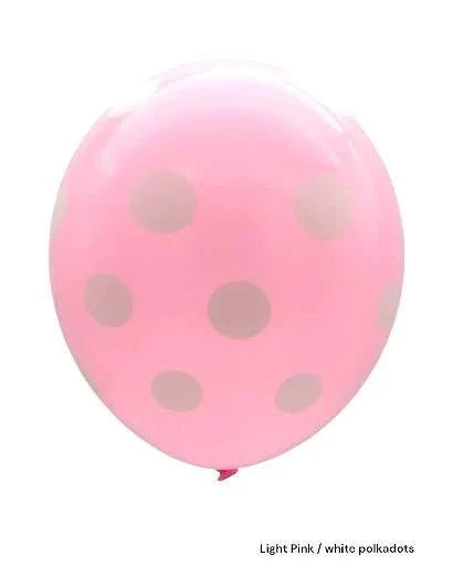 12" Polka Dots (12 packs/8ct) - Premium Party Distribution