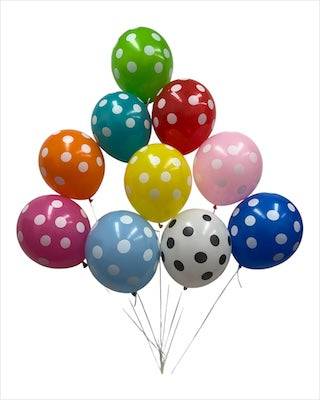 12" Polka Dots (72ct) - Premium Party Distribution
