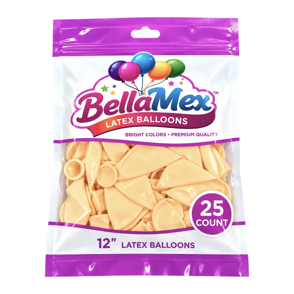 12" Ivory White Latex (25ct) - BellaMex