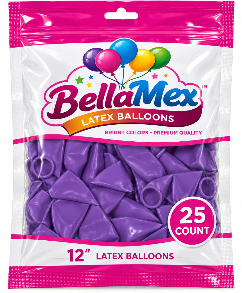 12" Purple Latex (25ct) - BellaMex