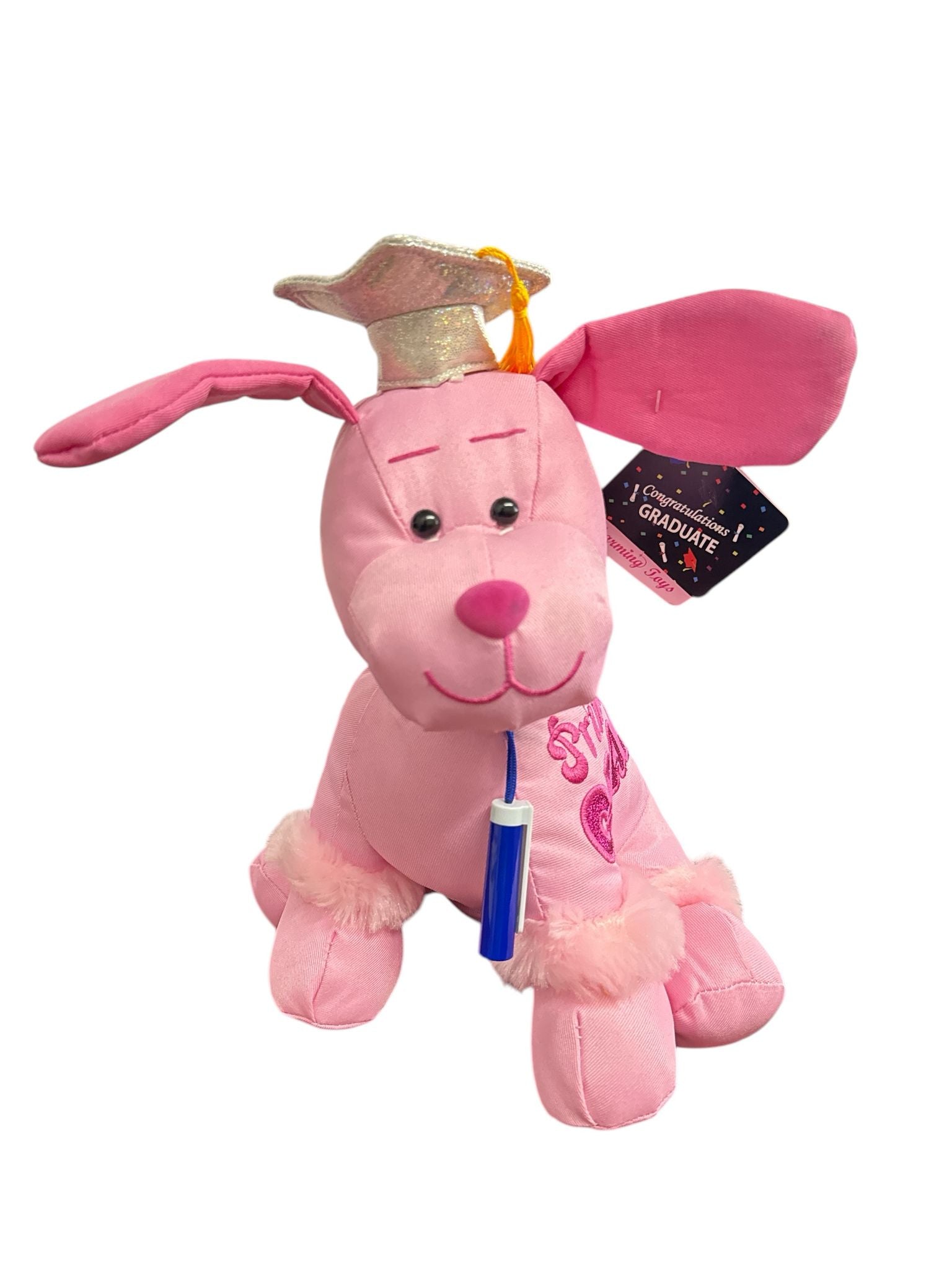 13" Dog Plush - Congrats Grad Princess