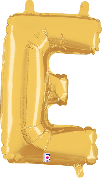 14" Megaloon Jr. Letter E - Gold (5ct)