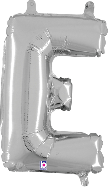 14" Megaloon Jr. Letter E - Silver (5ct)