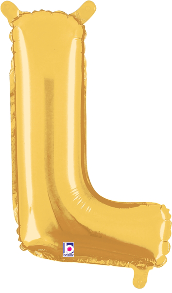 14" Megaloon Jr. Letter L - Gold (5ct)