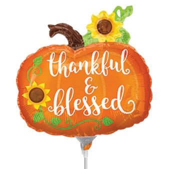 14" Thankful & Blessed Pumpkin (10ct)