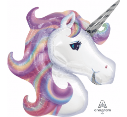 14" Unicorn Head - Pastel