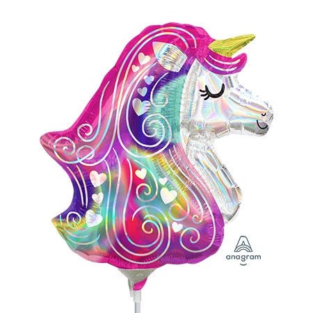 14" Unicorn - Iridescent Hearts (10ct)
