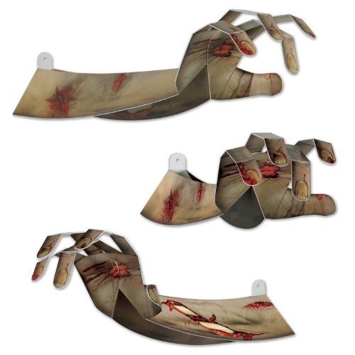 15" 3D Cutout - Zombie Hand (4ct) - The Beistle Company