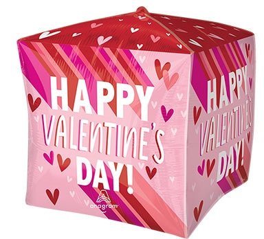 15" Cubez - Valentine Stripes on Stripes