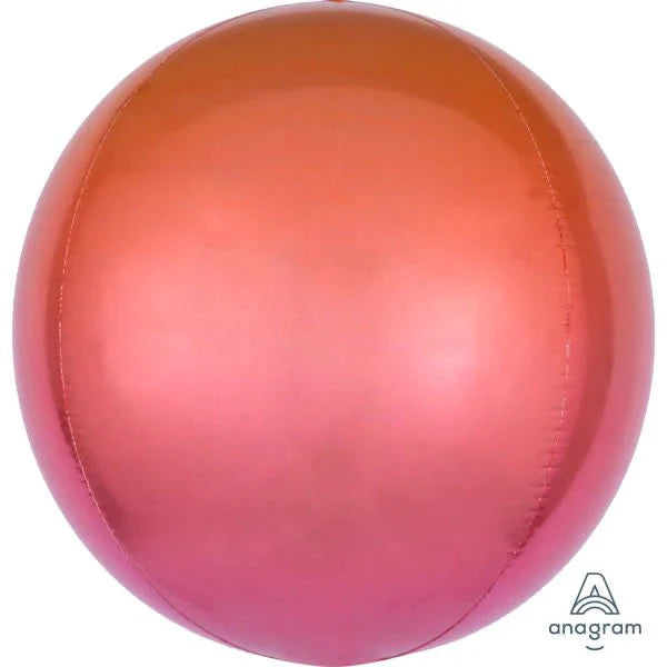 15" Ombre Orbz - Red & Orange