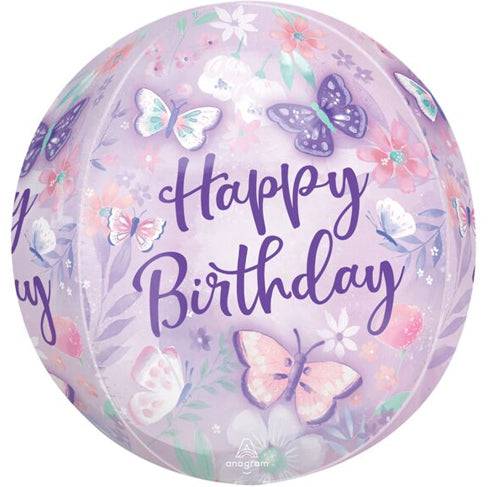 15" Orbz - Butterfly Birthday