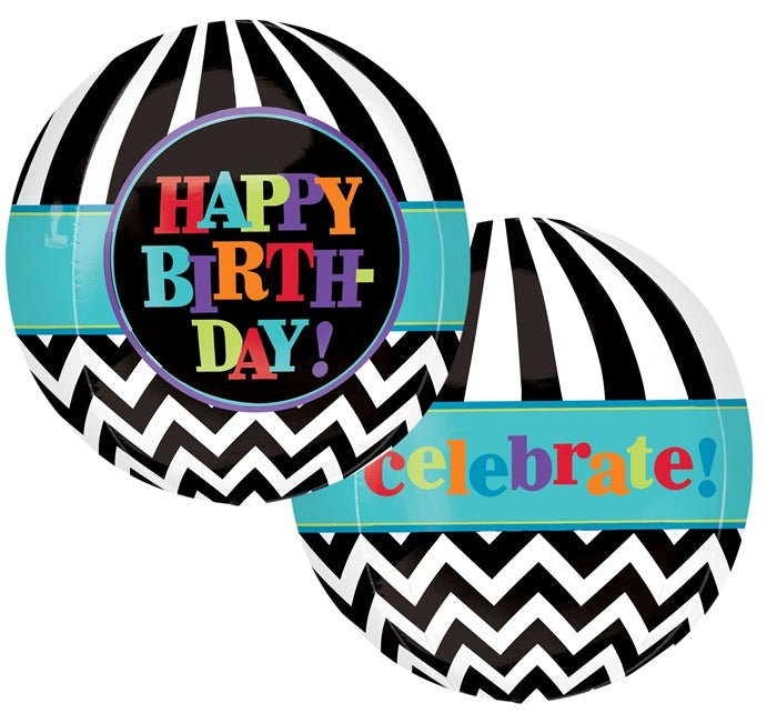 15" Orbz - Dancing Lines Birthday