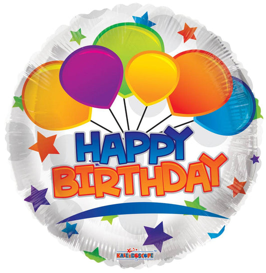 18" Happy Birthday - Bunch of Balloons (100ct) - Conver USA