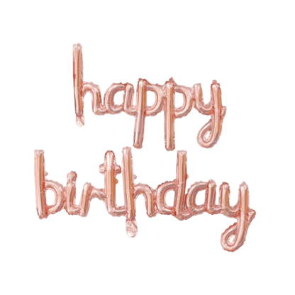 16" Balloon Banner - Cursive Happy Birthday