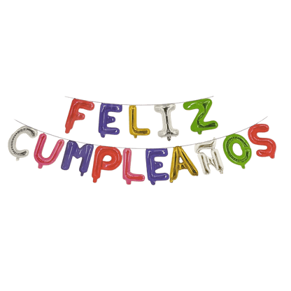 16" Balloon Banner - Feliz Cumpleanos